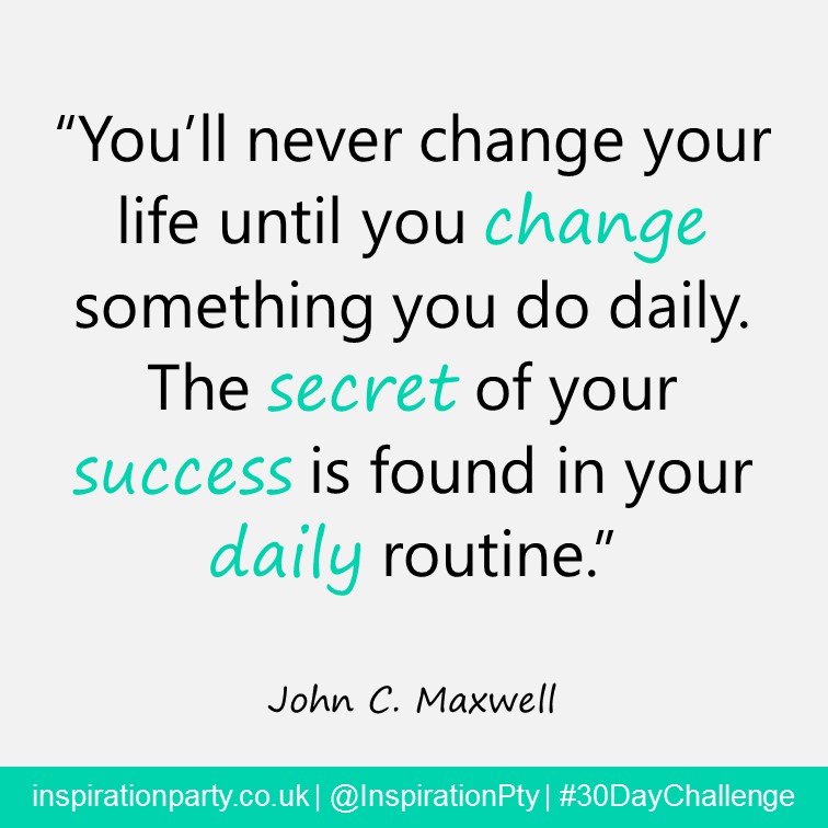 change daily routine